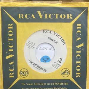 RCA Victor 45 RPM Record - Lonesome Number One
